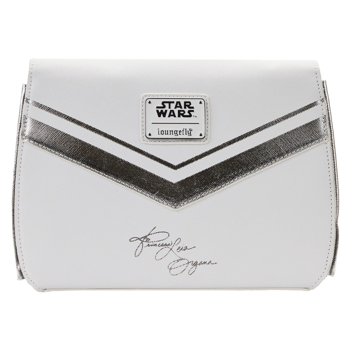 Loungefly Star Wars Princess Leia White Cosplay Chain Strap Cross Body Bag