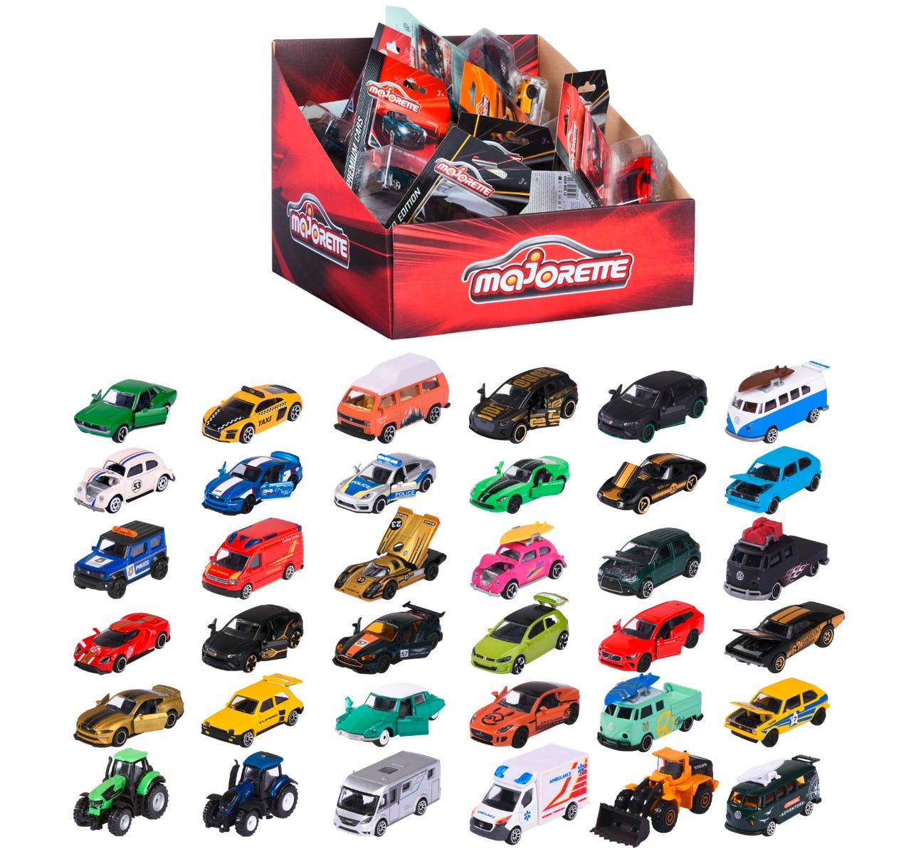 Majorette Single Die-Cast 36 Assortment Cars And Themed