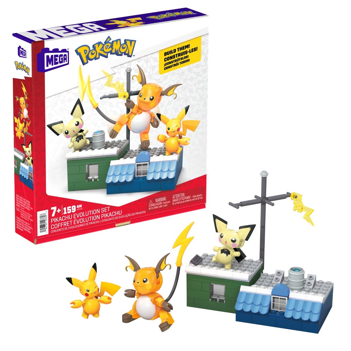 Mega Bloks Pokemon Pikachu Evolution Set