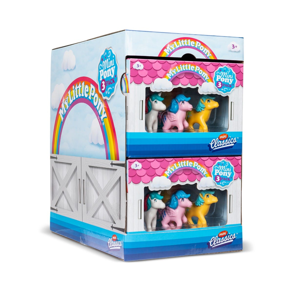 Mini Classics My Little Pony 3 Pack Collectible Figures Bubbles Firefly Gusty