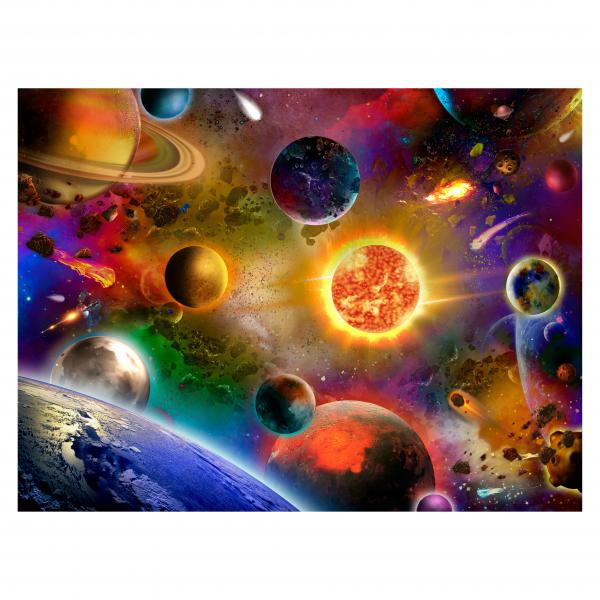 Mirada Puzzle - 48Pcs Glow In The Dark Cosmic Galaxy