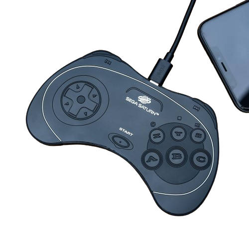 Official Sega Saturn Hand Controller Wireless Charging Mat