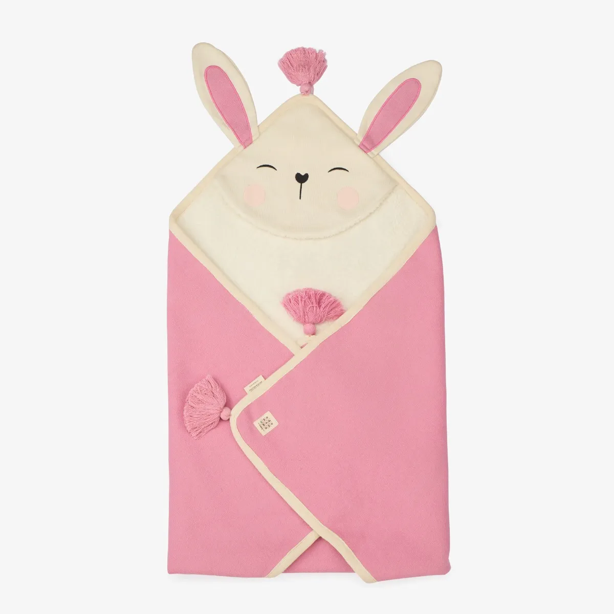 Image of One Side Hooded Sherpa Blanket - Bunny