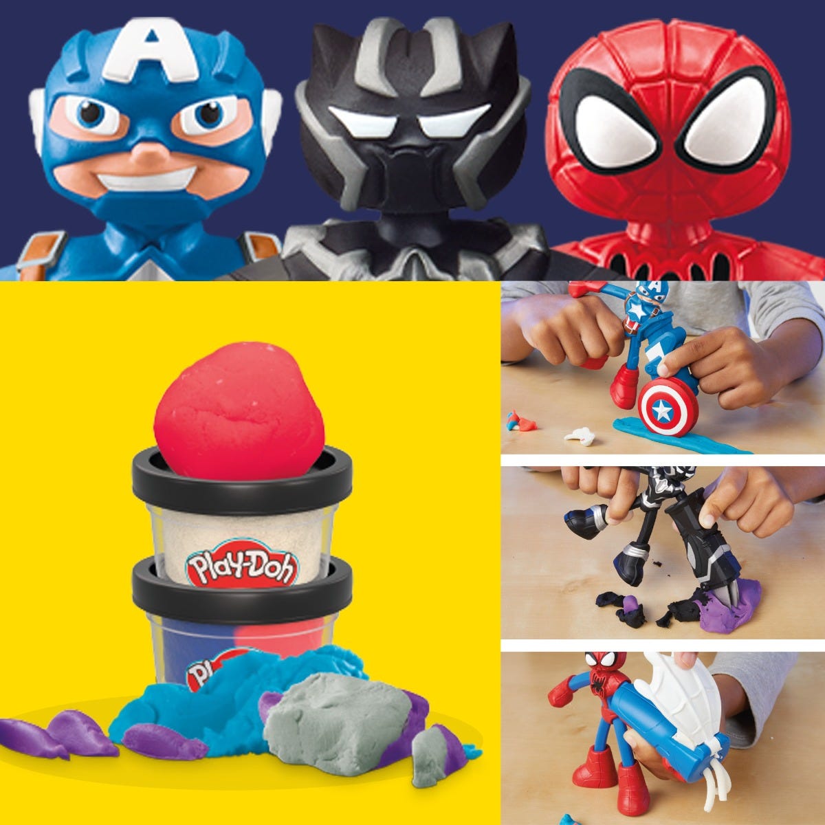 Superhero play doh set shop