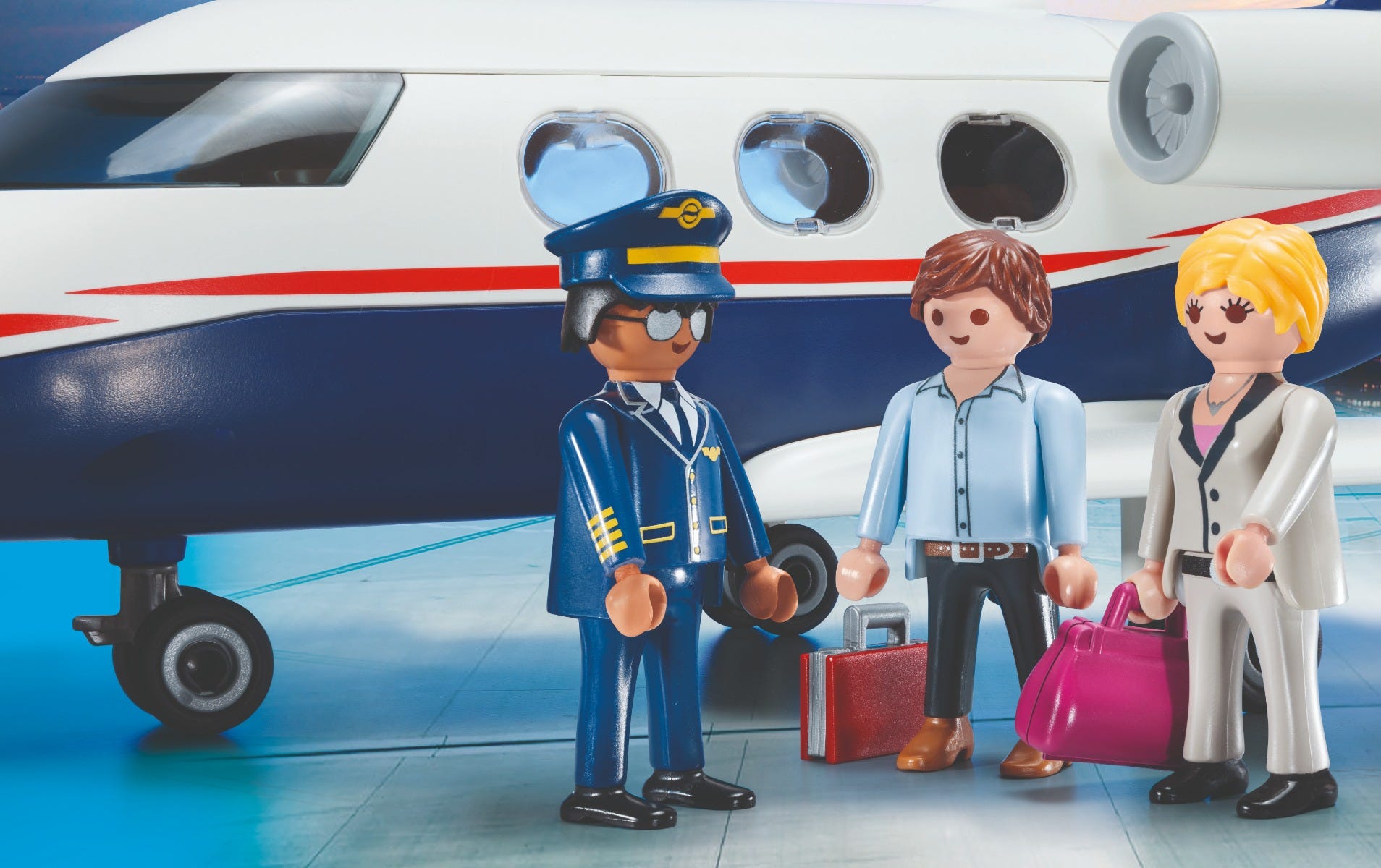 Playmobil piloto avion clearance