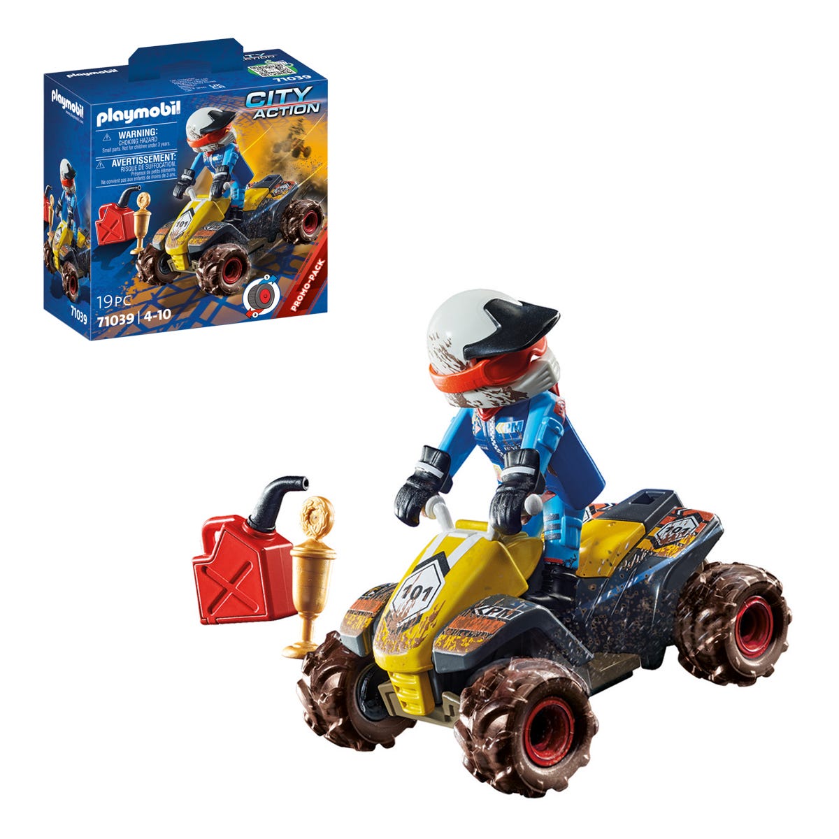 Photos - Toy Car Playmobil 71039 City Action Off-Road Quad 