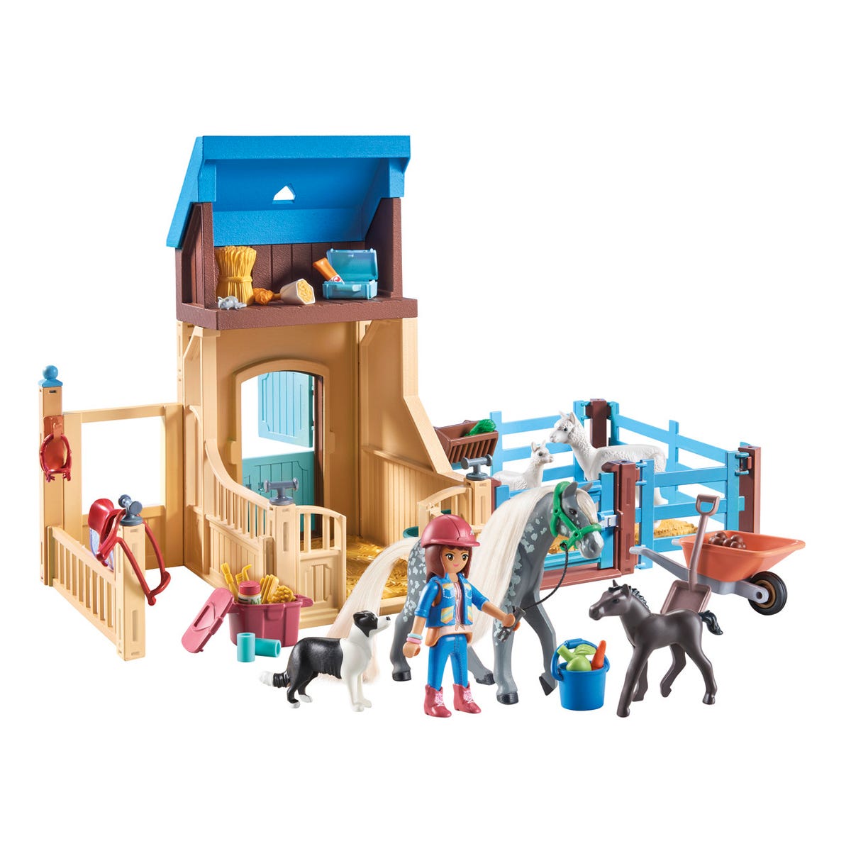 Playmobil 71353 Horses Of Waterfall Horse Stall With Amelia And Whisper