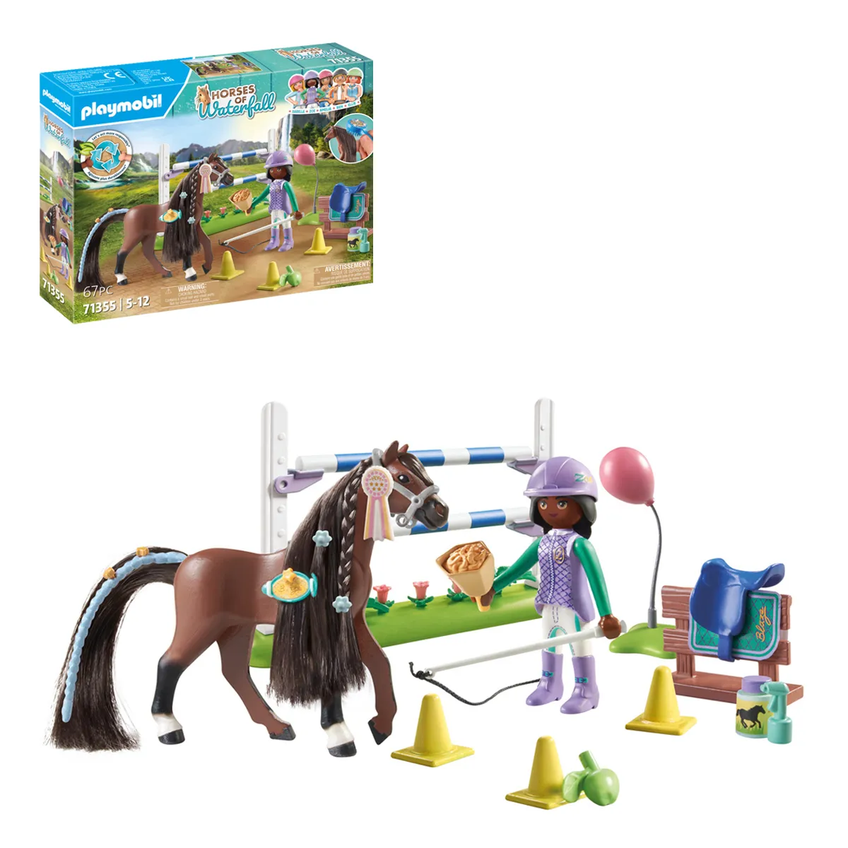 Playmobil 71355 Horses Of Waterfall - Jumping Arena With Zoe And Blaze