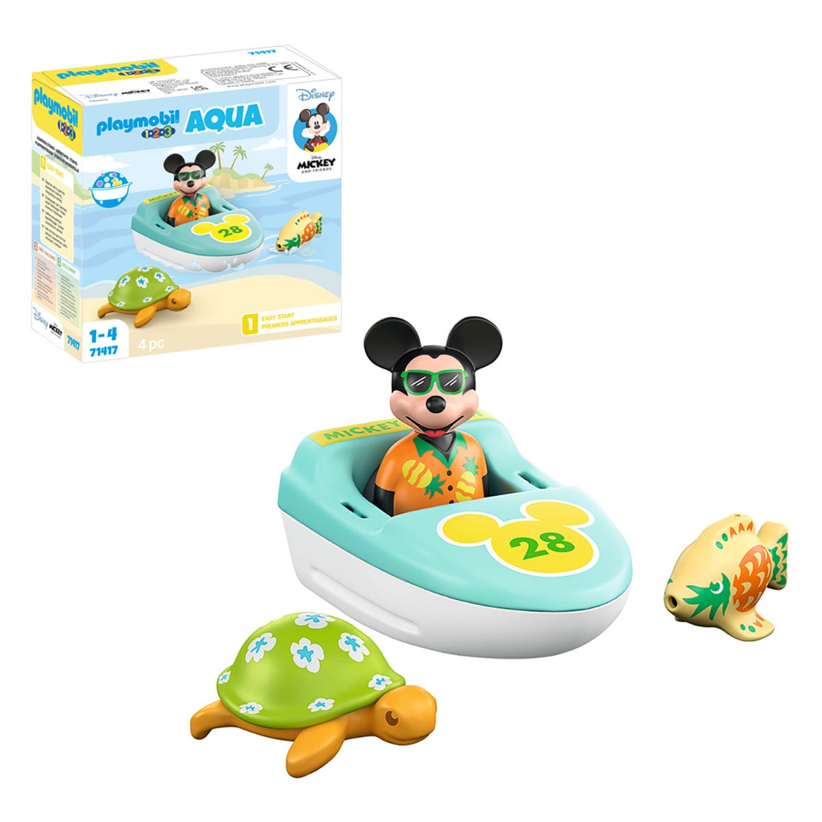 Playmobil 71417 1.2.3 Aqua & Disney: Mickey's Boat Tour