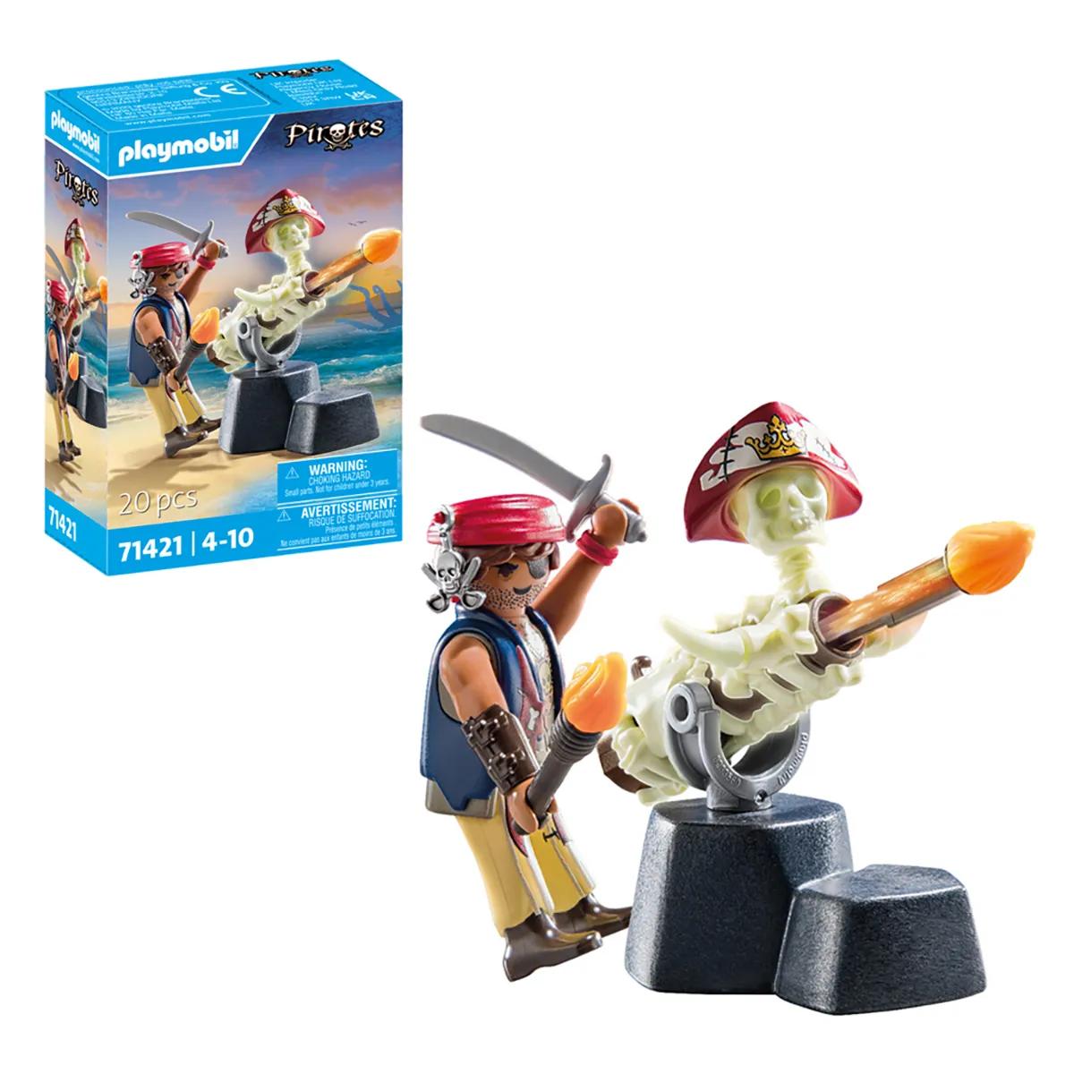 Playmobil 71421 Pirates: Pirate Vs. Deeper - Cannon Master