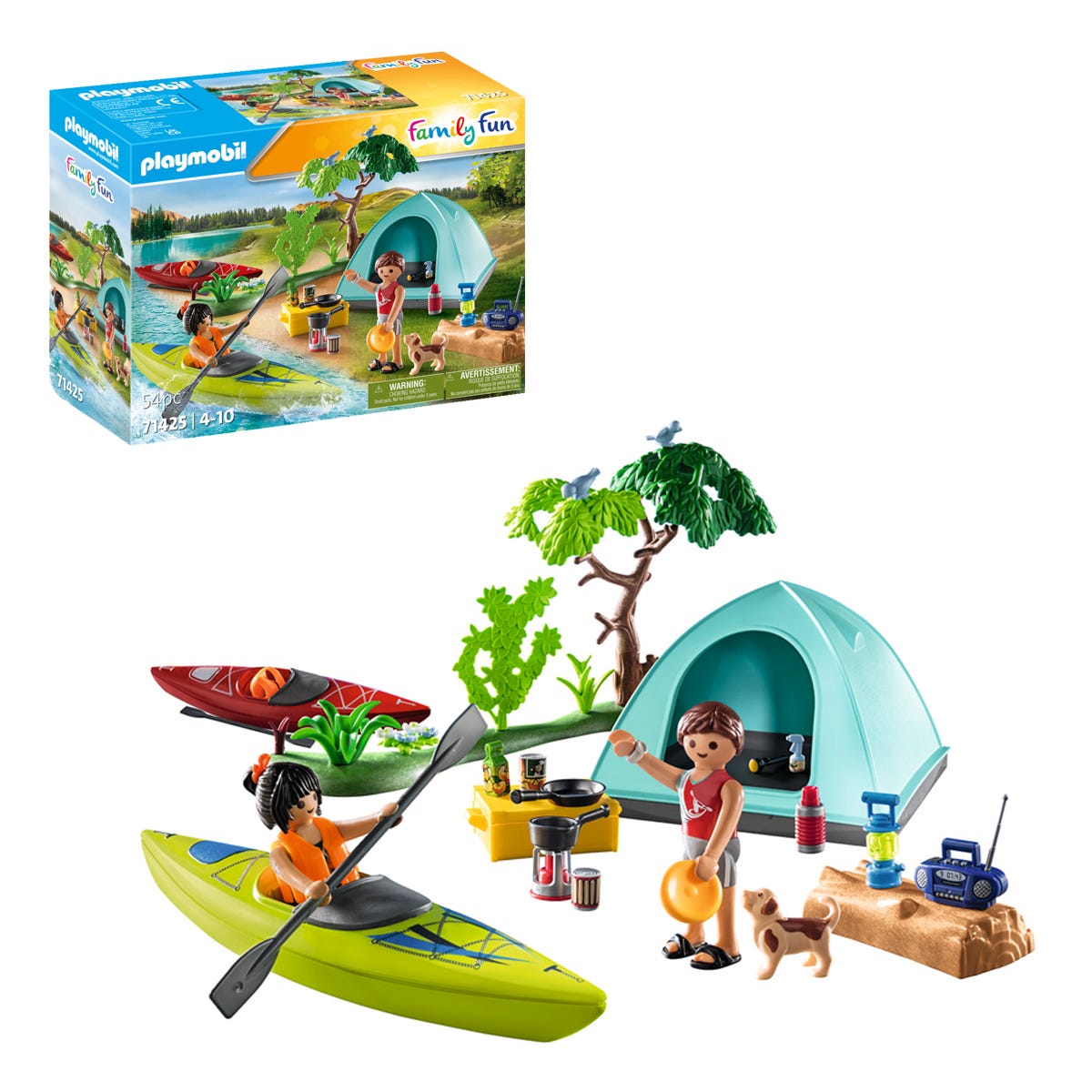 Playmobil 71425 City Life Camping With Campfire