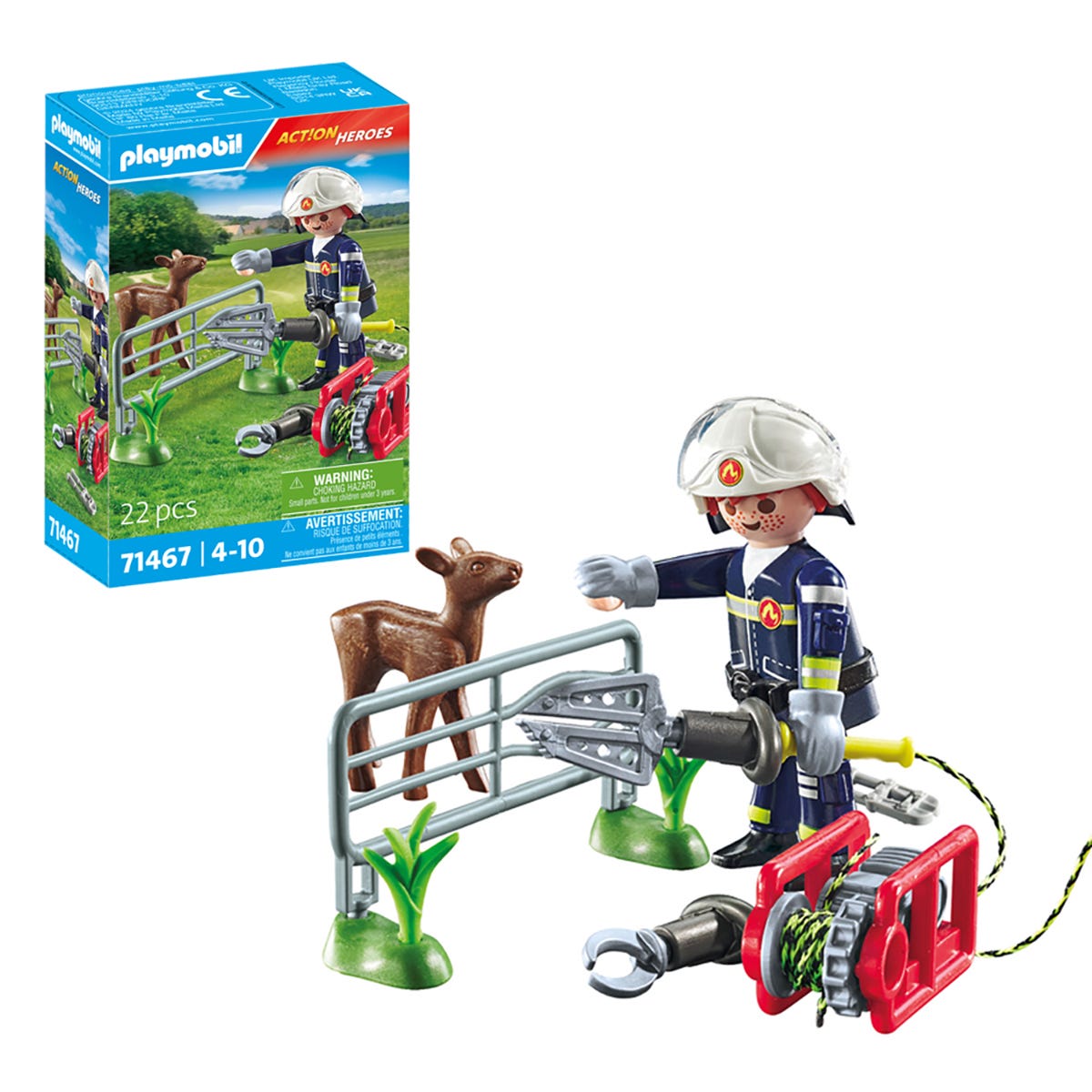 Playmobil 71467 Action Heroes: Firefighting Mission: Animal Rescue