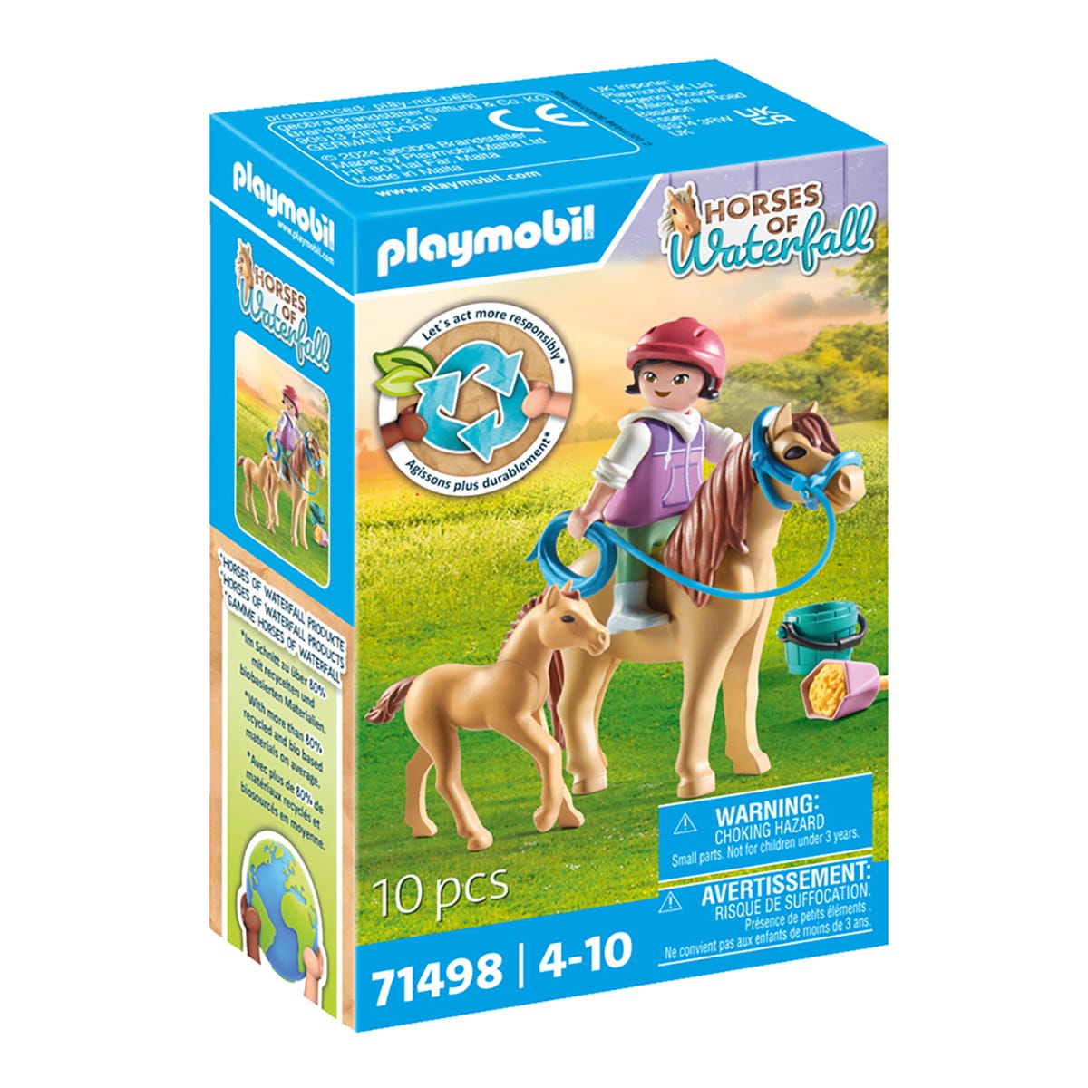 Playmobil 71498 Horses Of Waterfall Child With Pony And Foal