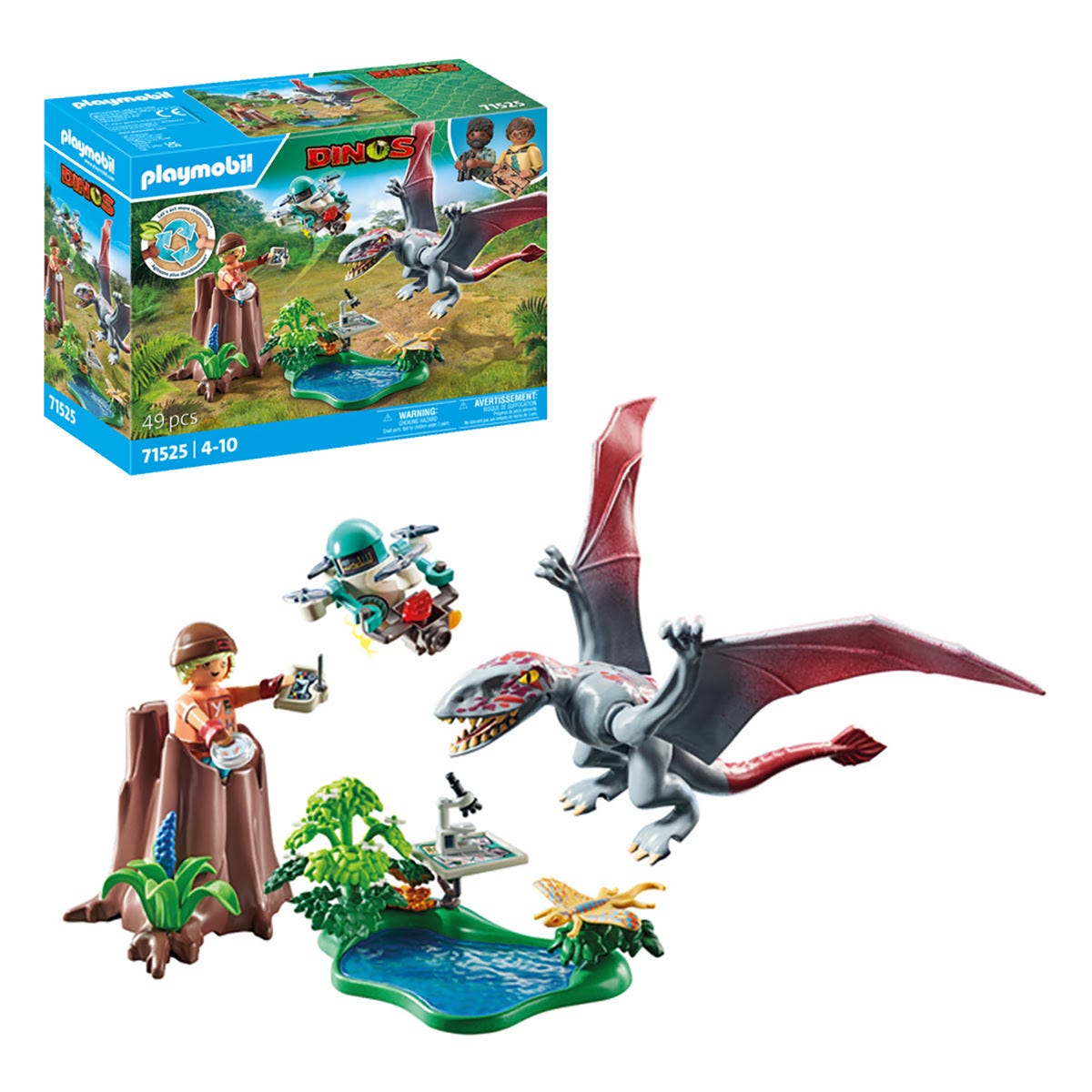 Playmobil 71525 Dinos Observatory For Dimophordon
