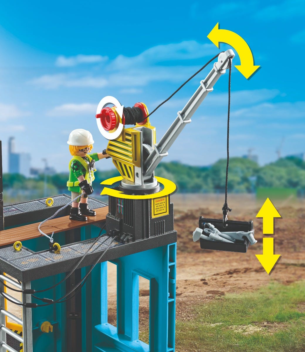 Playmobil construction site cheap