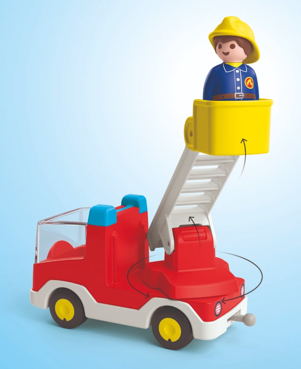 Playmobil Junior Ladder Unit Fire Truck 71683