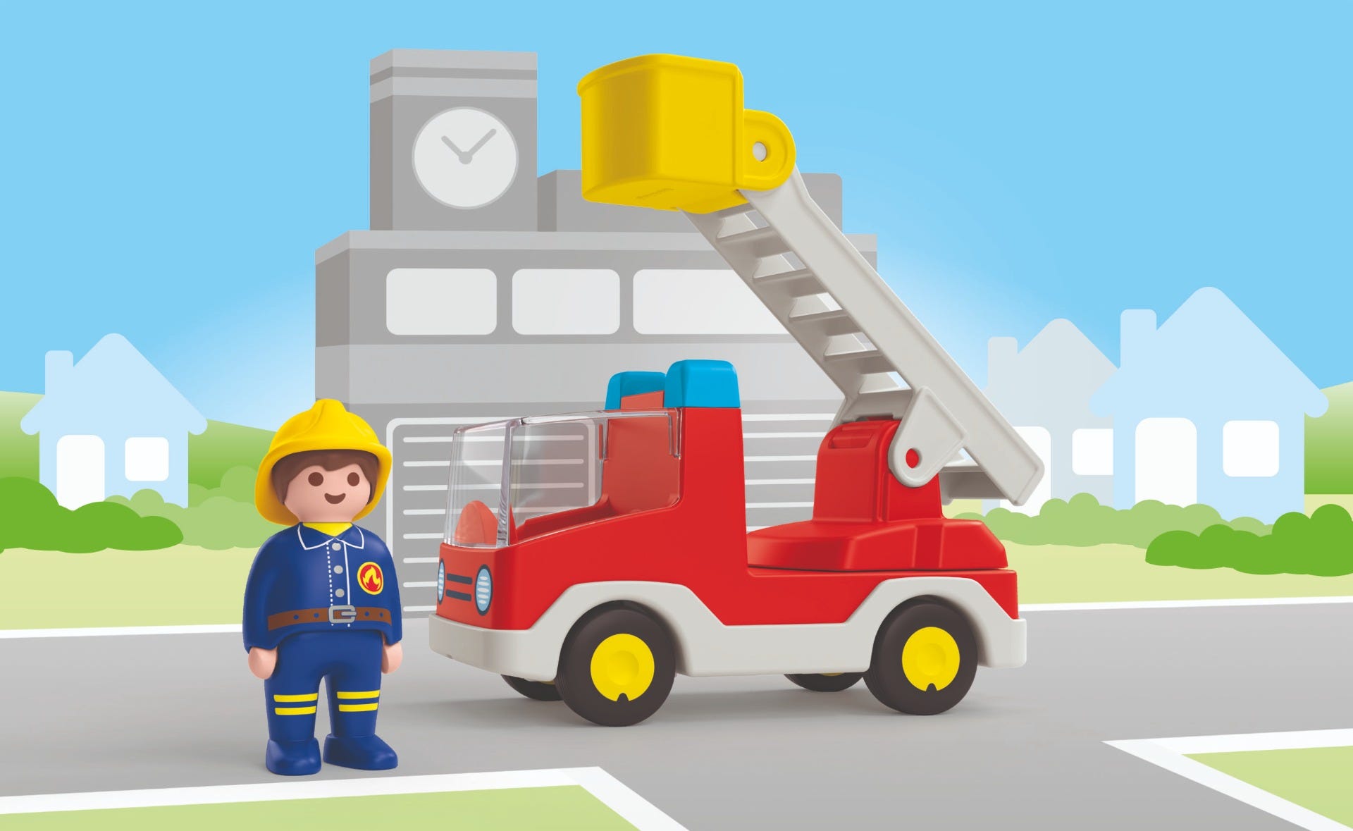 Playmobil 123 fire station outlet