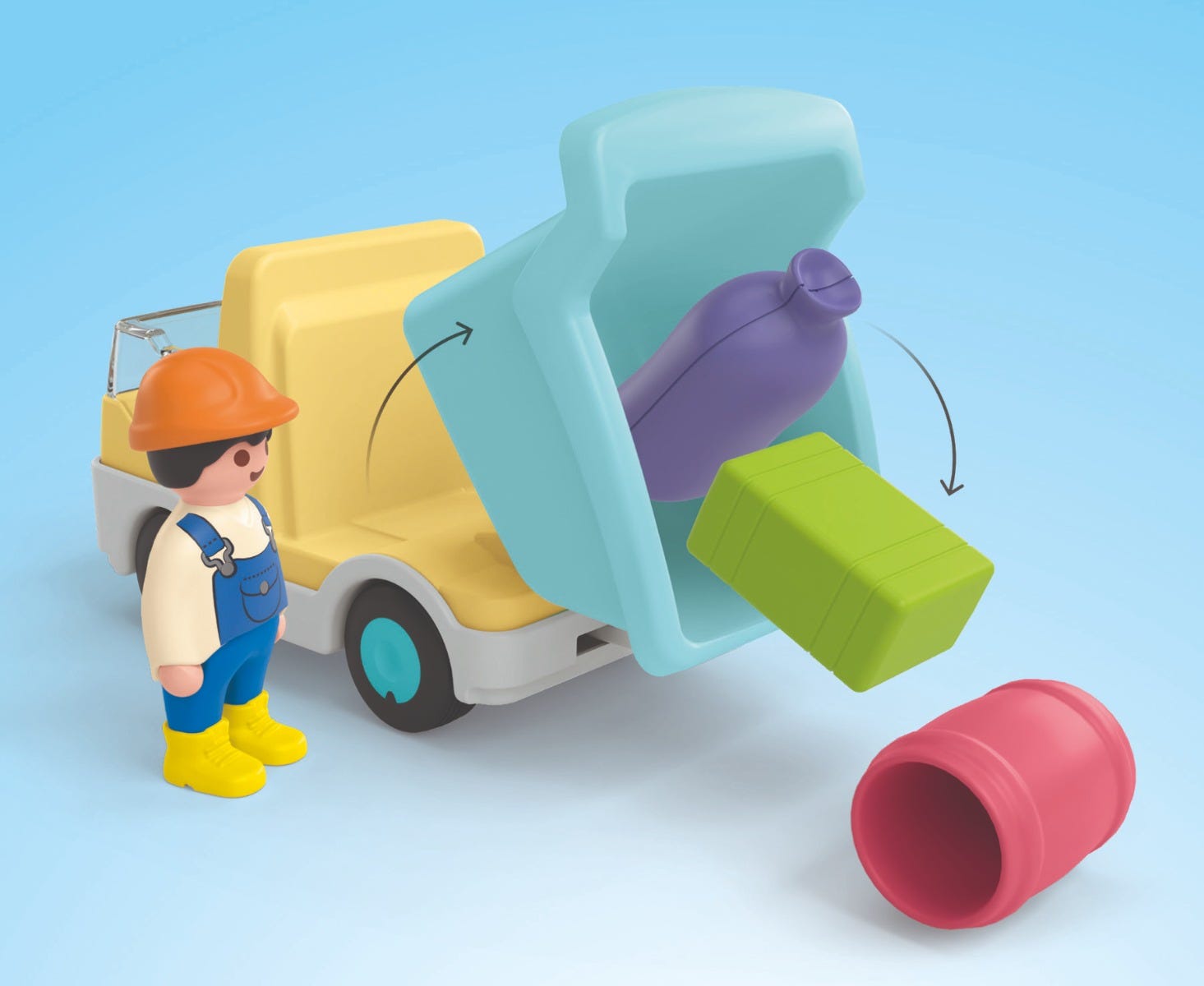 Playmobil Junior Truck With Sorting Garage 71686
