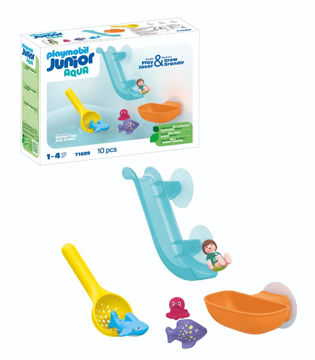 Playmobil Junior Aqua Water Slide With Sea Animals 71689