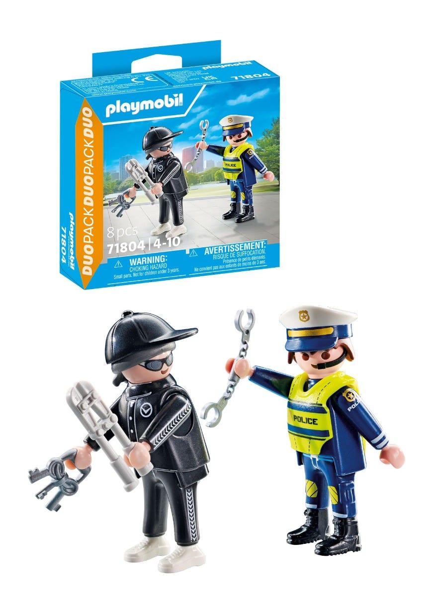 Playmobil 71804 Policeman And Burglar Duo Pack