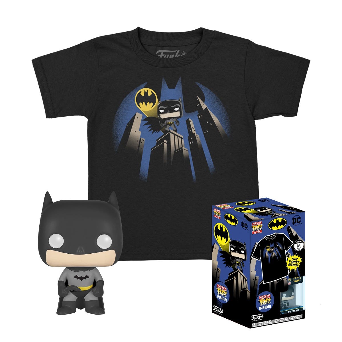 Pocket Pop! & Tee: Dc- Batman Medium