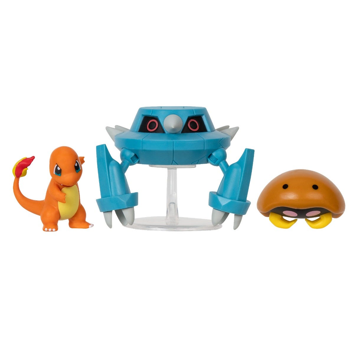 Pok mon Battle Figure Set Kabuto Charmander Metang with Stand