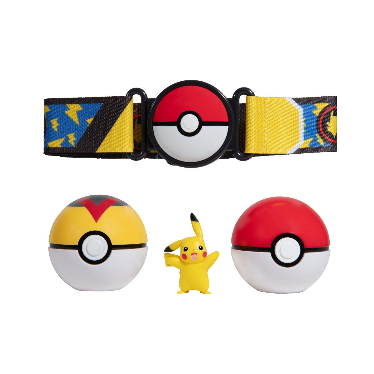 Pokemon Clip N Go Poke Ball Belt Set Poke Ball Level Ball and Pikachu