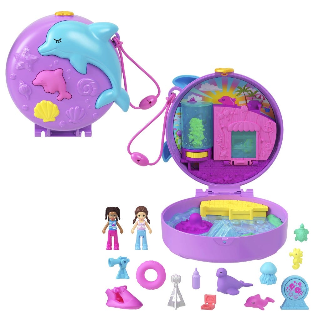 Polly Pocket Dolphin Rescue And Play Compact