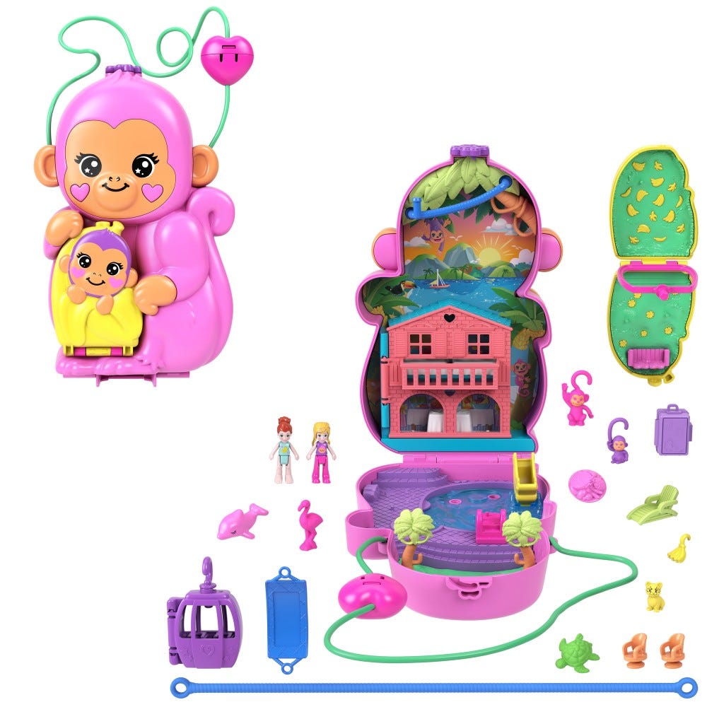 Polly Pocket Momma Monkey And Baby