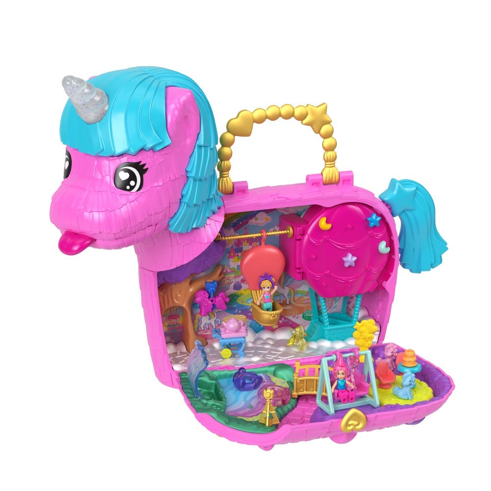Polly Pocket Unicorn Partyland Playset