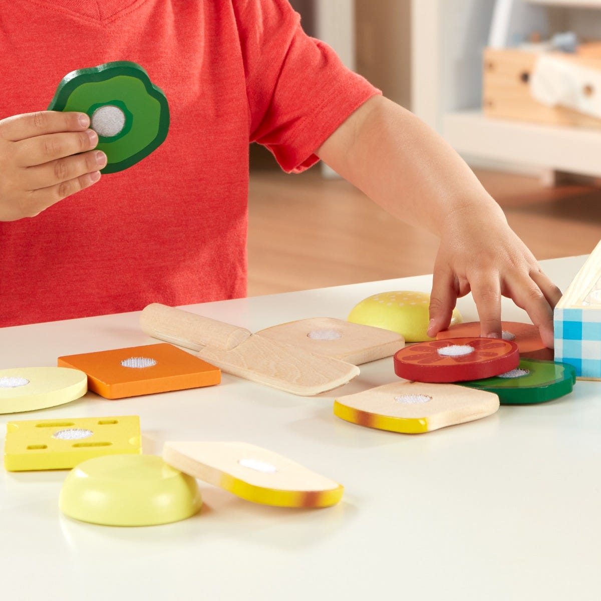 Sandwich Making Set Wooden Play Food