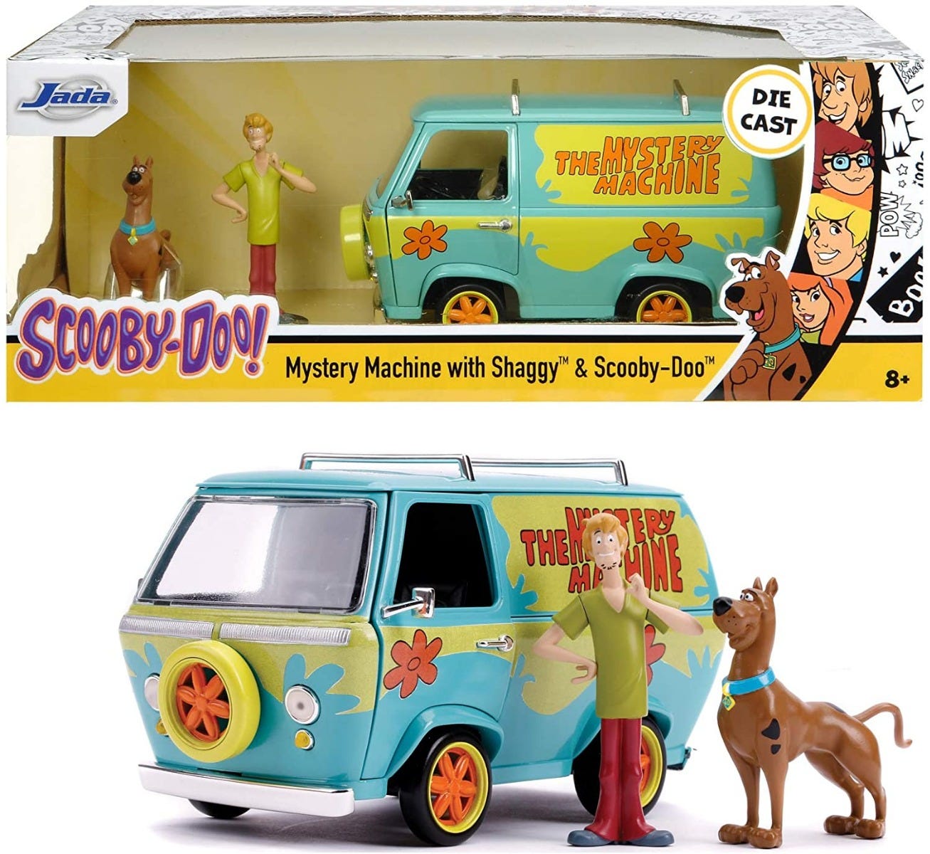Mystery Machine 1:24 With Scooby And Shaggy