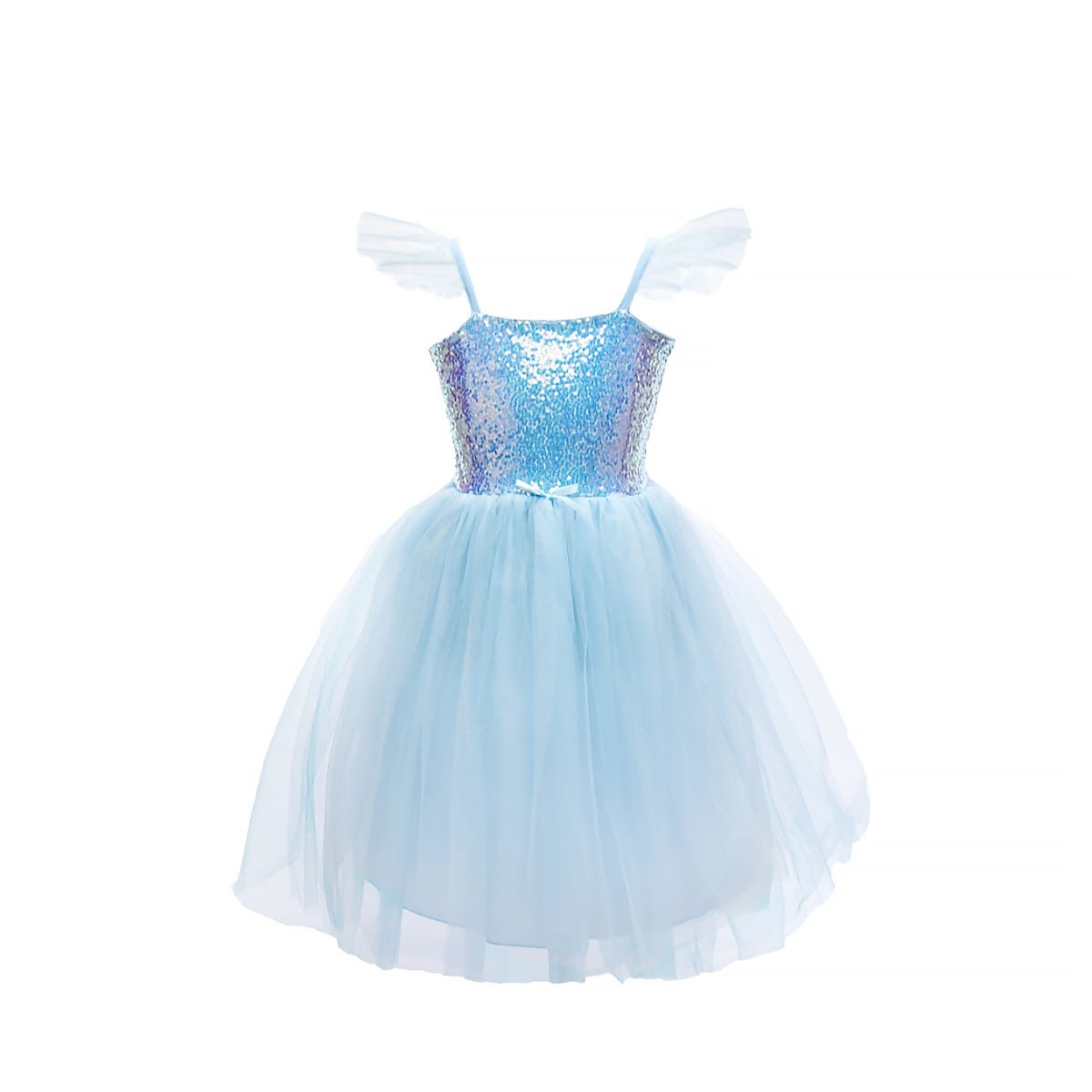 Sequins Princess Dress Blue 3 4 years