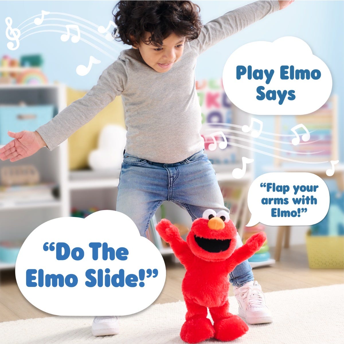 Sesame Street Elmo Slide Plush