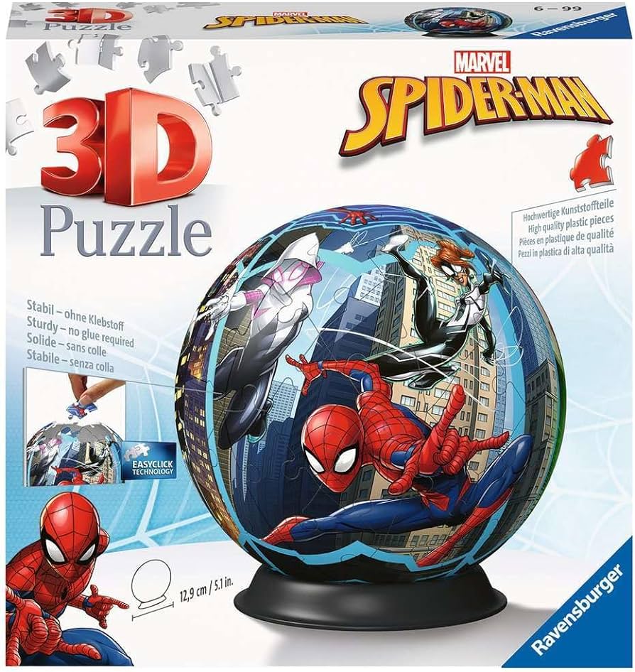 Spiderman 3D Puzzle Ball 72pc