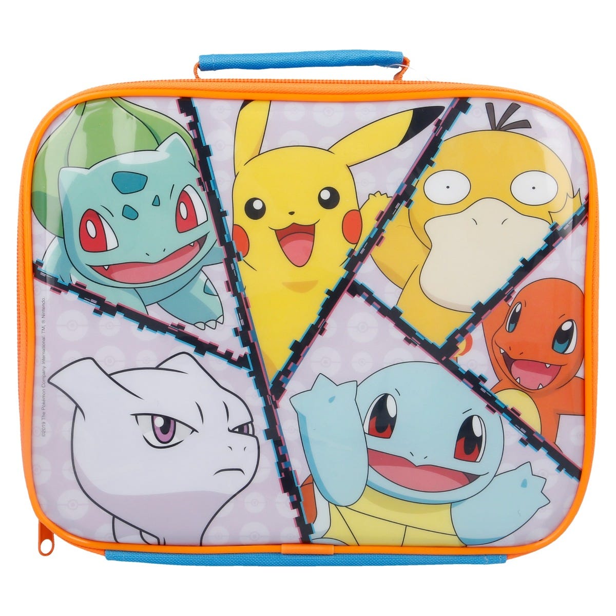 Pokemon insulated lunch bag top