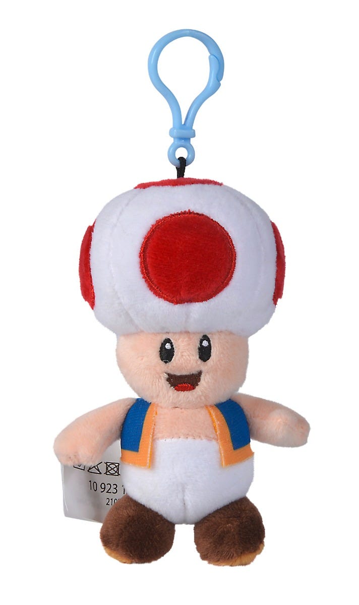 Super Mario 12.5Cm Plush Key Chains 5 Assortment