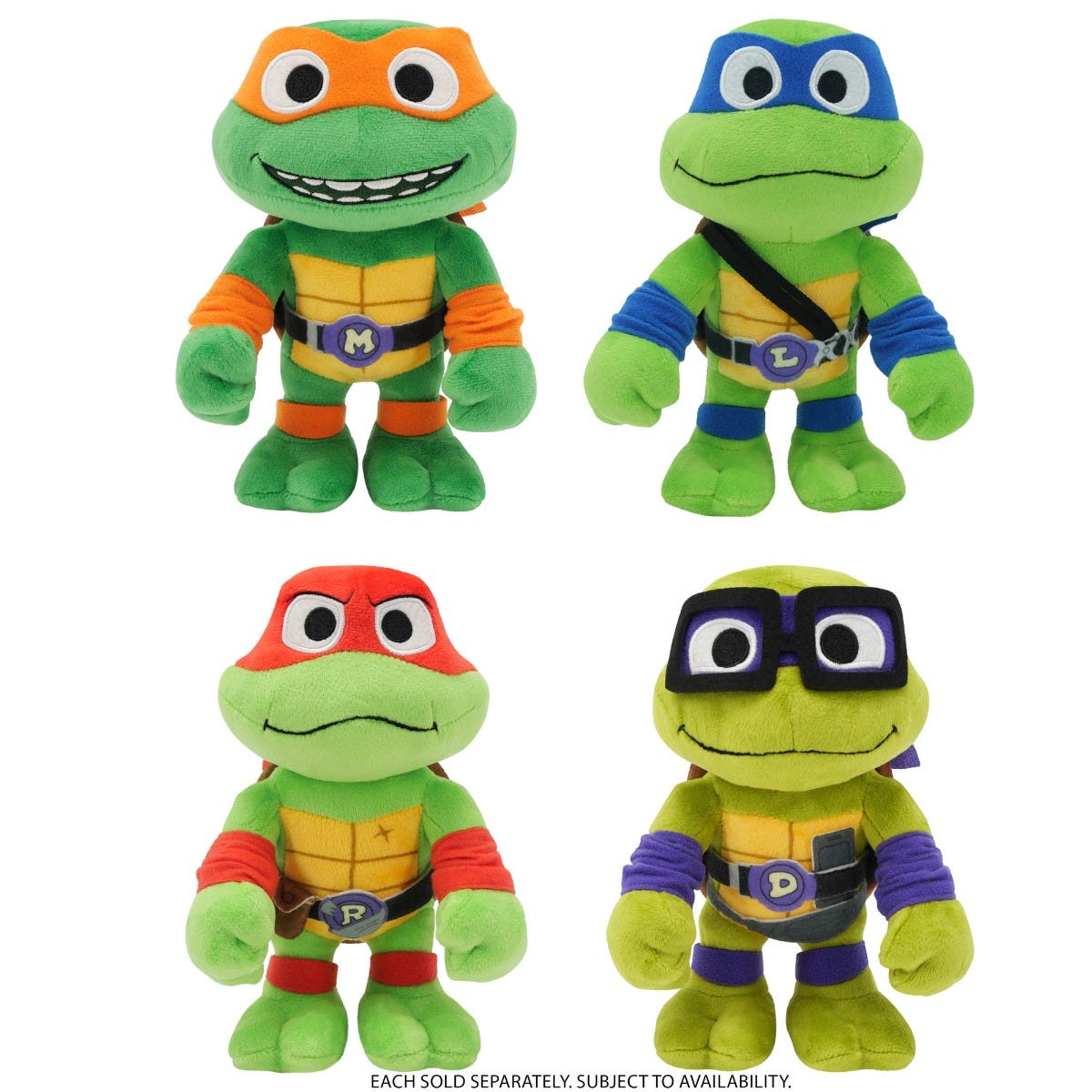 Teenage Mutant Ninja Turtles 8 Basic Plush