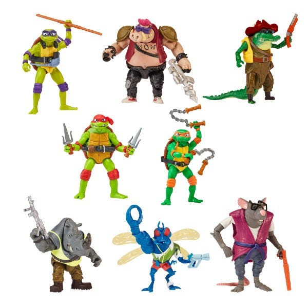 Teenage Mutant Ninja Turtle Movie Basic Figures Mutant Assortment