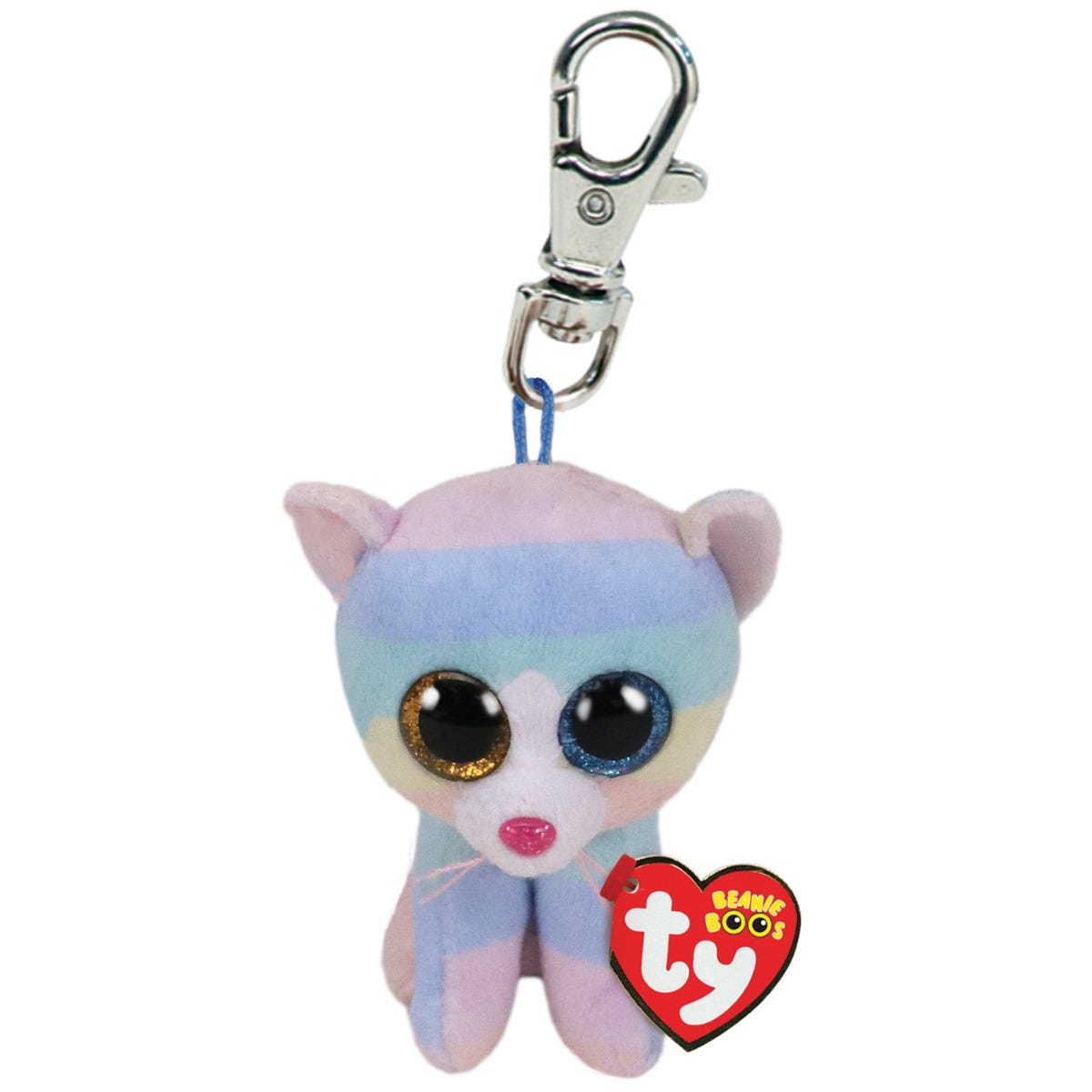 TY Heaher Cat with Horn - Boo Key Clip