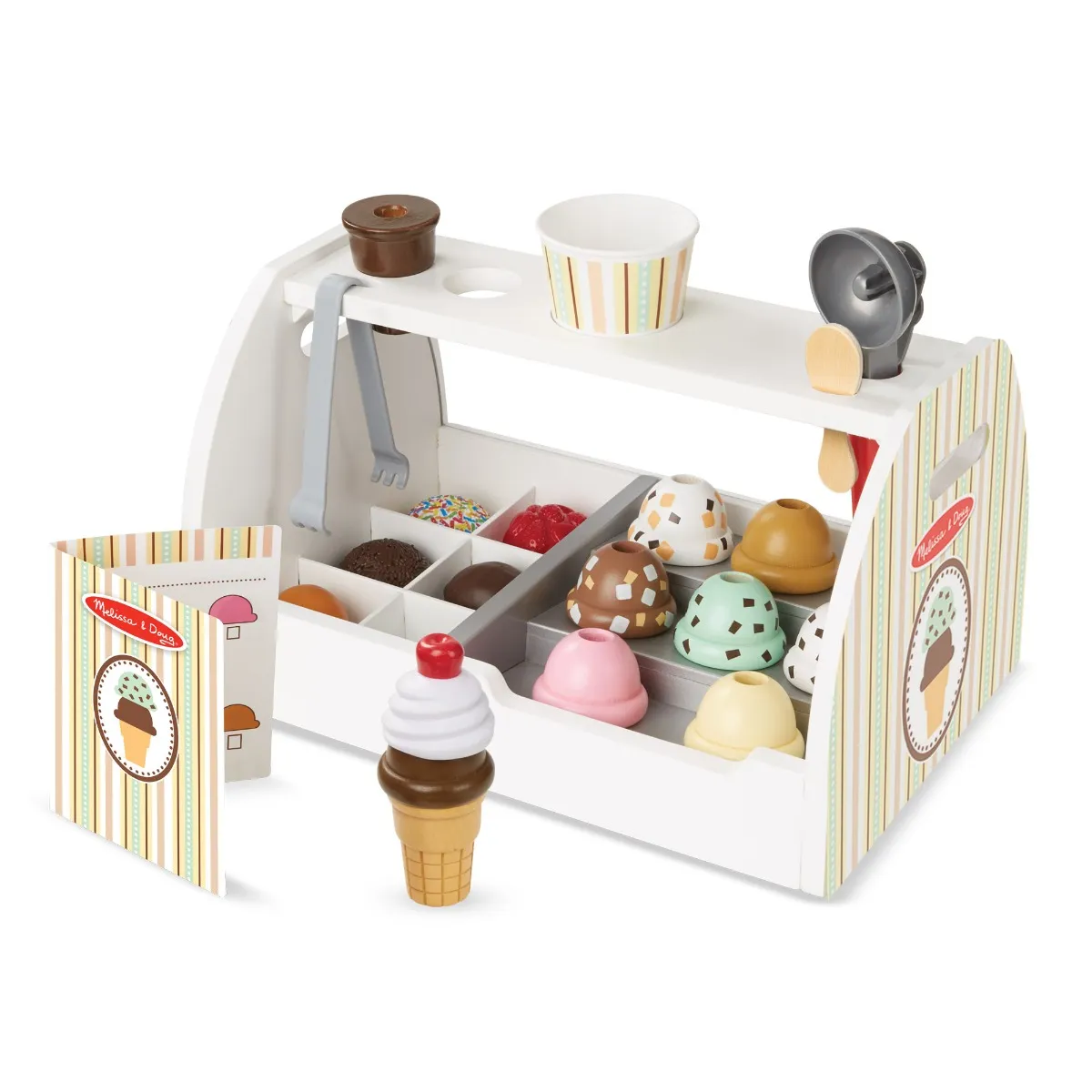 Toy ice cream counter top