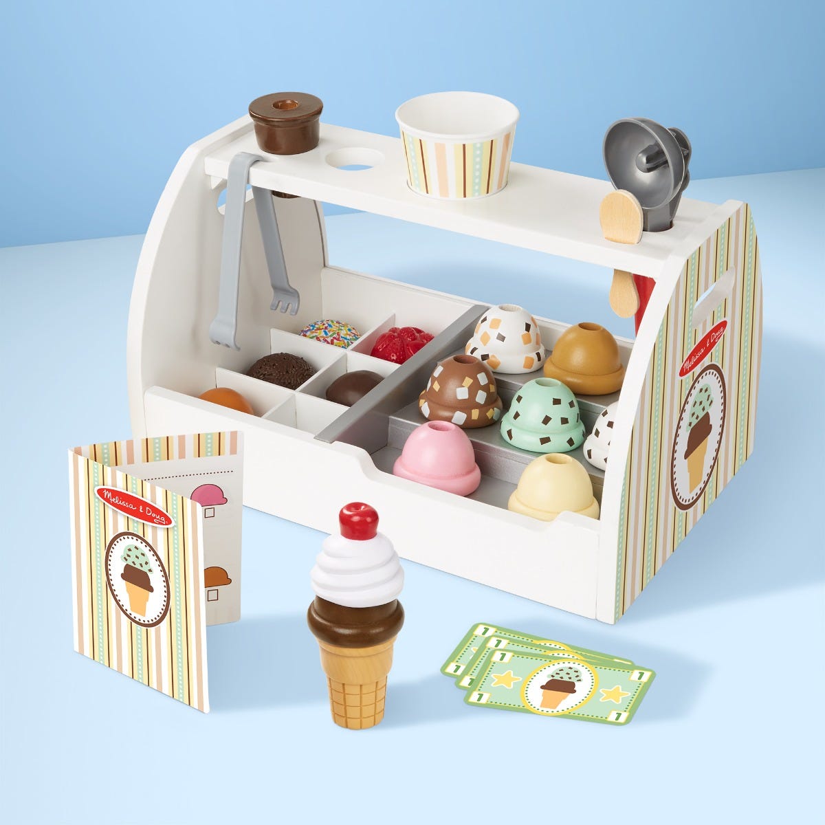 Melissa and doug wooden ice cream counter cheap
