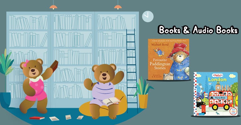 Books, Audio Books etc