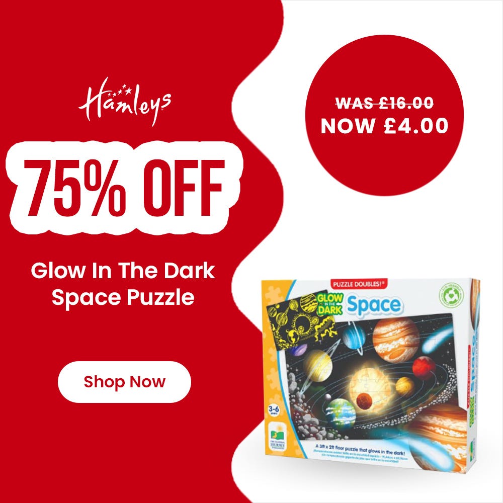 Hamleys Glow in the Dark Space Puzzle
