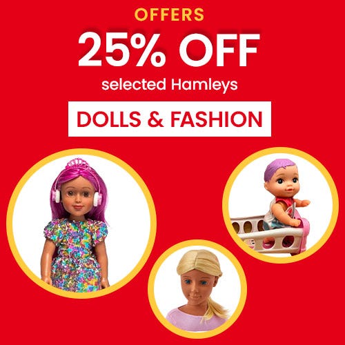 25% Off Hamleys Dolls & Fashion