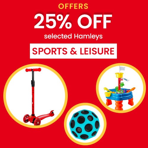 25% Off Hamleys Sports & Leisure