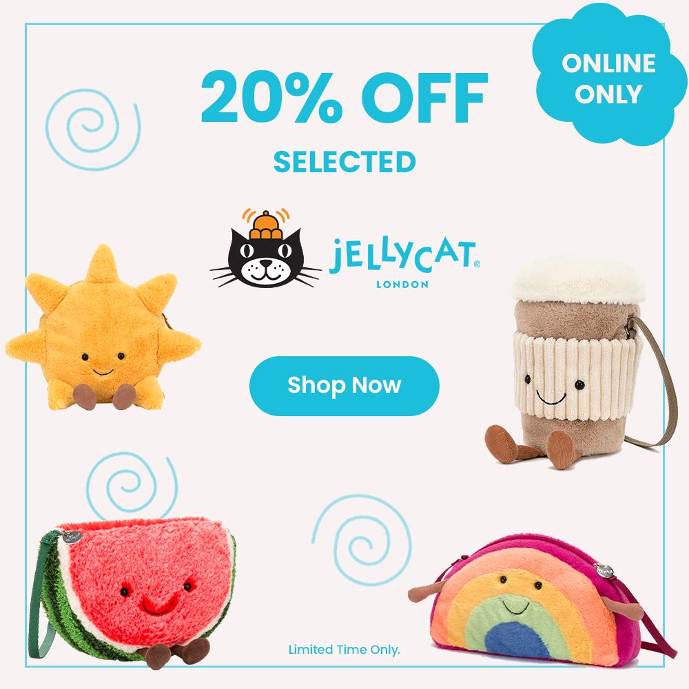20% Off Selected Jellycat